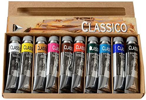 MAIMERI Classico, Künstler Ölfarbe, Kartonetui, Set, sortierte Farben, 10Stk - M0398100