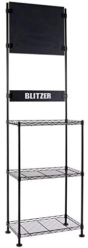 BLITZER BSD21-BK Dart Stand, Steel Rack System, Body Size: Approx. 79.6 x 24.0 x 14.2 inches (202 x 61 x 36 cm), Freestanding, Easy Assembly, Dart Holder Included, Large Adjuster (Foot) for Stability,
