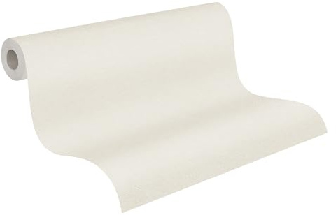 A.S. Création Vliestapete Strukturtapete - Uni Tapete 306882 in Creme - einfarbige Wandtapete für verschiedene Räume 10,05 m x 0,53 m