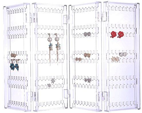 Sooyee Earring Holder Organizer, Clear