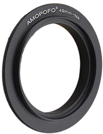 49mm Filter Thread Macro Reverse Mount Adapter Ring, for Nikon D7500 D7100 D7000 D5600 D5200 D500 D90 D810A,D7200, D5500,D750,D810,D5300,D3300,Df, D610 DSLR Cameras