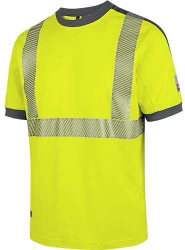 WÜRTH MODYF Warnschutz Arbeits T-Shirt Neon EN 20471 2 gelb anthrazit - Größe 6XL
