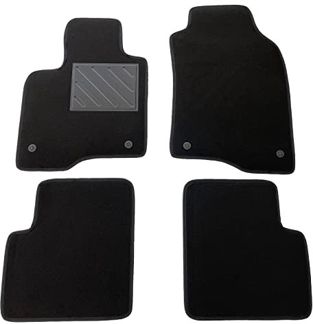 Tappetini per Fiat Panda III dal 2012- su Misura, battitacco in gomma rinforzata, antiscivolo, bottoni di fissaggio