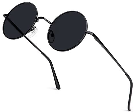 ANYLUV Sonnenbrille Herren Polarisiert, Runde Sonnenbrille Herren Damen Klassische mit UV-Schutz 47mm