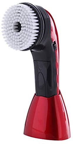 LEYTON Polisseuse à Chaussures éLectrique, de Brosse de Nettoyage Rechargeable Portable, Outil de Soin Du Cuir avec Prise EuropéEnne, Rouge