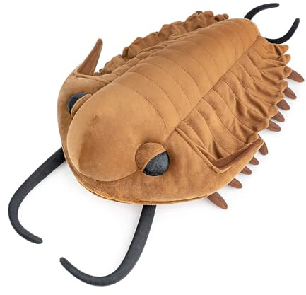 Tiny Heart Jouet en Peluche Trilobites de Léderiki - Douce et Mignonne Simulation Série Vie Marine Animal en Peluche pour Enfants - Brun 15.7in