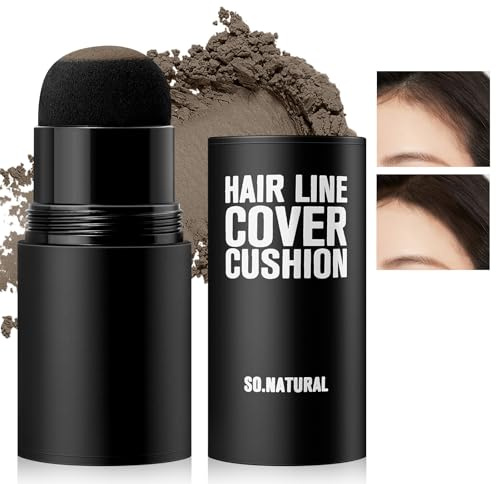 Boobeen Hairline Shadow Stick, Hair Root Concealer & Touch Up Powder With Sponge, Instant Cover Up For Thinning Grey Hair