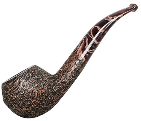 MUXIANG Briar Rökningsrör i trä, handgjord design med 9 mm filterkompatibilitet, tre färger tillgängliga (sandblästrad)