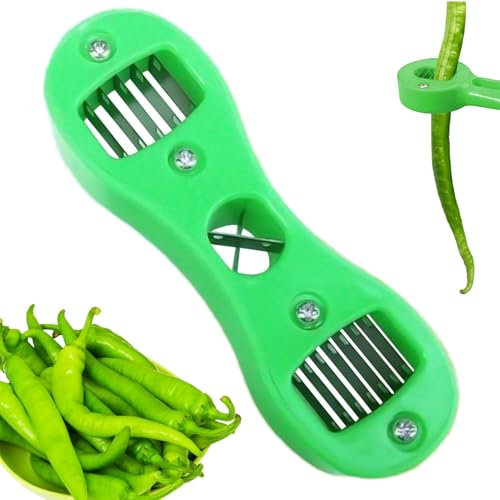 Taglierina da cucina | Affettatrice manuale in acciaio inox per triturare | Taglierina da cucina sicura e portatile, compatta multiuso per fagioli e