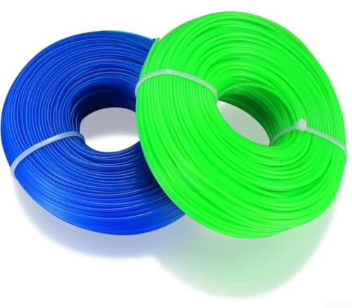 Filo per decespugliatore da 1.6 mm, lunghezza totale 2m, in nylon, per lavori in giardino e gestione del prato