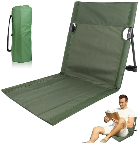 Niuny Chaise de Plage Tapis de Plage avec Dossier Chaise Portable Dossier Plages Siège Camping Pliable Coussin de Chaises Pliant pour Camping pour la Randonnée Les Vacances la Plages