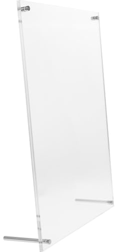 DECORNIJIA Cadre Photo pour Maison ou Anniversaire Facile à Installer et Sûr Transparent en Acrylique A4 Coins Arrondis Design Simple et Lignes Lisses