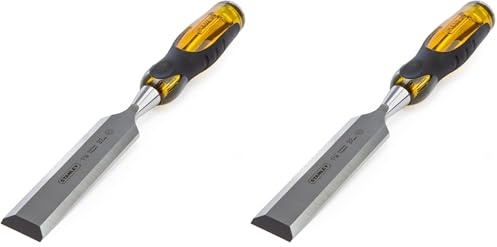 Stanley 32mm Thru Tang Chisel with Bevel Edge and Strike Cap, 0-16-263 (Pack of 2)