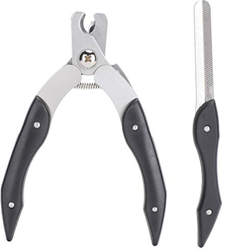 ChuyTrading Pet Nail Clipper Trimmer with Nail File, Stainless Steel Pet Claw Cutter for Dogs and Cats, Non - Slip Ergonomic Handle with Spring for Safe Precise Grooming