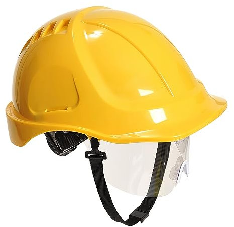 Portwest PW54 Casque de Sécurité avec Visière Endurance Plus Jaune