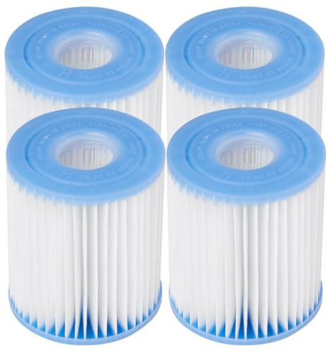 Intex Swimming Pool Easy Set Filter Cartridge Replacement - Type H (4 Pack)