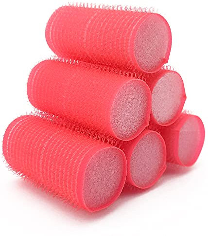 NIKO - Rulli Sutoaderenti con spugna per dormire, per capelli e onde extra morbidi, per acconciature da parrucchiere, parrucchiere, barbiere, colori casuali (25 mm)