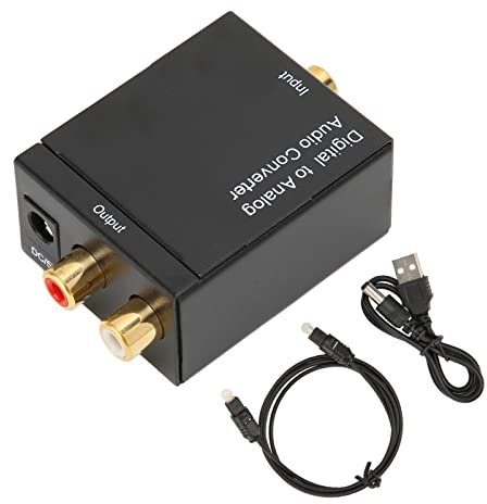 Convertidor Digital a Analógico, Admite Frecuencia de Muestreo de 32 44,1 48 y 96 KHz, Chip de Alto Rendimiento de Reducción de Ruido y Vibración, Hecho de Aleación de Aluminio para Cine en Casa