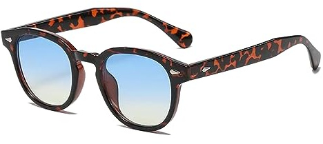 LHSDMOAT Lunettes de soleil rondes vintage style Depp années 70 pour hommes femmes, protection UV400, lunettes de soleil de carnaval pour la conduite, les voyages et les fêtes