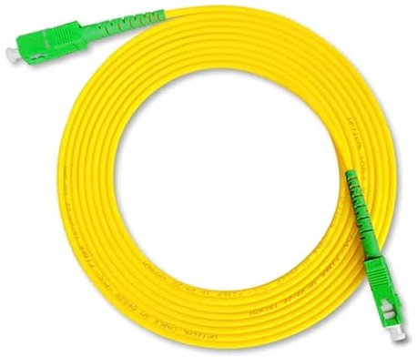 Fibra óptica Cable SC/APC a SC/APC Monomodo Simplex 9/125, 100% Compatible con router Orange, Movistar, Vodafone, Jazztel, Digi 5 Metros