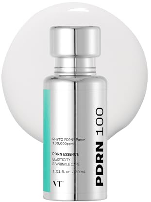 VT COSMETICS PDRN 100 Essence, Intensiv Glow Serum, 100.000ppm Veganes PDRN, Hautregeneration & Volumengebung, Hydratisierend & Feuchtigkeitsspendend, Straffend, Feine Linien 1,01 fl. Oz.