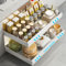 Herfair Teleskopschublade, Verstellbare Breite Ausziehbarer Schrank-Organizer, Pull Out Cabinet Organizer, Auszug Küchenschrank Küche Organizer Schrank, Weiß (Groß: 46-68cm)