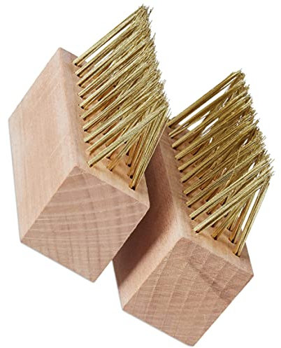 Unkrautentfernerwerkzeug, 2 -pcs -Stahlborsten Pflasterstein Unkrebs, leicht zu reinigendem Moosentferner, Ersatzspräber Reiniger für die Auffahrt des Fahrstegs im Freien Fahrbahn für den Garten Ra