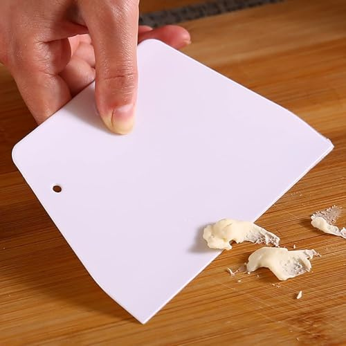 Topolenashop Raschietto Flessibile Multiuso da Cucina 2 pezzi per Torte, Pasta, Pizza, Pane, Verdure, Utensile da cucina Tagliapasta Multiuso, Spatola Pizza Tarocco Per Impasti, 13cm 66135