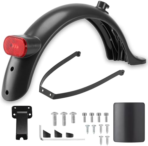 NECBAOA Garde Boue Trottinette Electrique pour Xiaomi M365 Pro 2, 1S, Essential avec Support Métallique de Garde-Boue, ​Outils et Visserie, Electric Scooter Accessoire