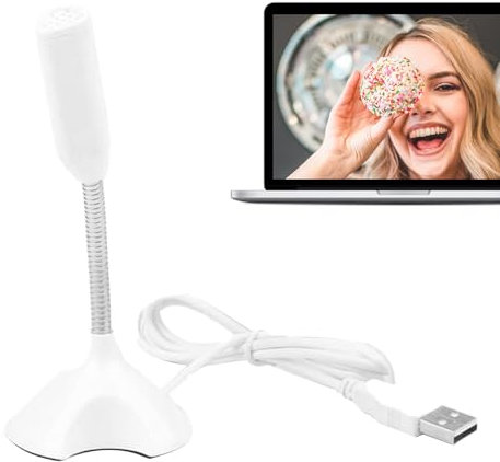 USB | Plug & Play PC Con Condensador, Suministros De Audio Anti -Bruit Compatibles Con PC Portátil, Para Suministros De Audio HD Con Soporte Y Reducción De Ruido, Para Creadores De Contenido