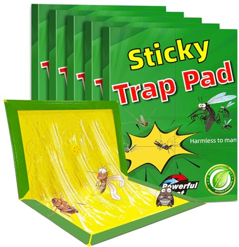 5 Piezas Trampa para Ratones, Trampa para Ratas, Anti Placas Adhesivas para Ratones, Placas de Pegamento Anti, Potente Trampa para Ratas y Ratones Eficaz para Exterior e Interior (5 Piezas)