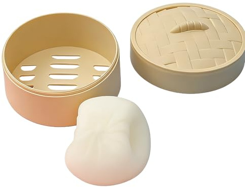 Balles Anti-Stress Dumpling, Douces et Non collantes, 6,5 x 4 cm, Jouet sensoriel Fidget, Boule de pâte à Presser, améliore Le développement sensoriel, idéal pour Les , Les Adolescents et