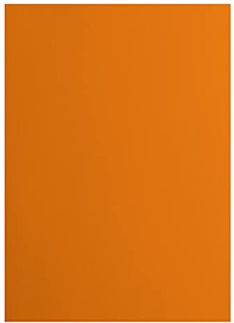Vaessen Creative Cardstock Kartong A4-25 st. Hantverkspapper Mandarin (orange) - Scrapbookpapper för Korttillverkning, Pappershantverk, Inbjudningar och Vykort - Pyssel Papper Slätt