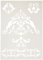 Efco Ornamentschablone in 5 Designs, Kunststoff, transparent, A5