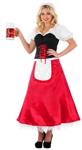 Fun Shack, October Festival Costume Women, Halloween Costumes for Women | Dirndl Costume Included, Perfect for Halloween, Great for Fancy Dress