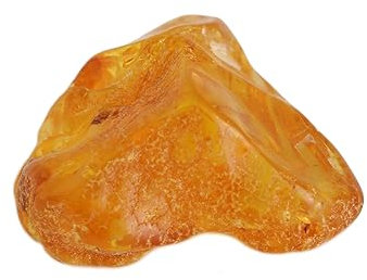 Budawi® Echter Bernstein Trommelstein 25 bis 30 mm Naturbernstein inklusive Echtheitszertifikat und Aufbewahrung im Organzasäckchen – fossiles Harz als Handschmeichler