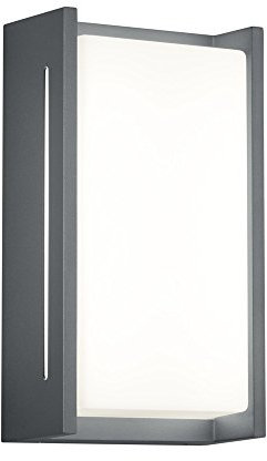 Trio Leuchten 227360142 Indus A+, LED Außen-Wandleuchte, Aluminium, 8.5 Watt, Integriert, Anthrazit, 7.2 x 12.9 x 23.3 cm