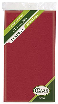 Class C1424 – 110 Airlaid Mantel PIEGATA, Papel, Rojo, 240 x 140 x 0.1 cm