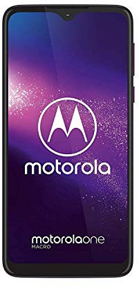 Motorola One Macro (6,2 Inch HD Plus Display, Macro Vision Camera, 64 GB / 4 GB, Android 9.0, Dual SIM Smartphone), Ultraviolet