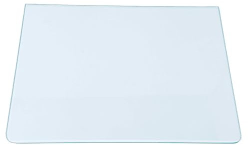 Kühlschrank Einlegeboden - Klarglas 4 mm – Glasplatte, 2 abgerundete Ecken, alle Maße lieferbar (89,96 EUR/qm) - 475 mm x 265 mm