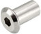 M6x12 Écrous cylindriques, tête creuse, écrous hexagonaux à tête plate Allen pour meubles, écrous hexagonaux à douille à clé Alan galvanisés plaqués zinc, pour boulons de 6mm (10 pack)