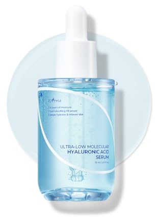 IsNtree Hyaluronsäureserum mit ultraniedrigem Molekulargewicht, 50 ml, 1,69 fl.oz | Schnell einziehendes Hyaluronsäureserum | Spendet tiefenwirksam Feuchtigkeit und glättet die Haut