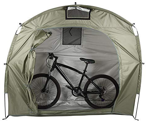 Asixxsix Tienda de cobertizo de Almacenamiento al Aire Libre Cubiertas de Almacenamiento, Tela de Oxford Impermeable Cobertizo de Almacenamiento de Bicicletas para el Patio Trasero (Verde)