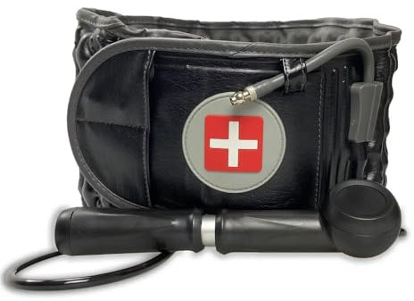 NEWFUN Faja Lumbar，Cinturón de descompresión，Faja Lumbar Hombre，Cinturón lumbar inflable, dispositivo de tracción, para el alivio del dolor muscular y la prevención de lesiones, corrección postural