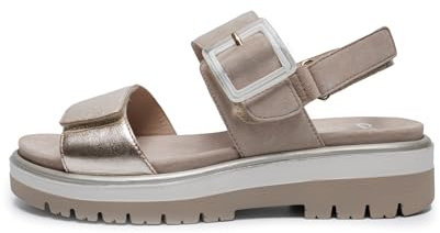 ARA Mujer Málaga Sandalia, beige, 41 EU