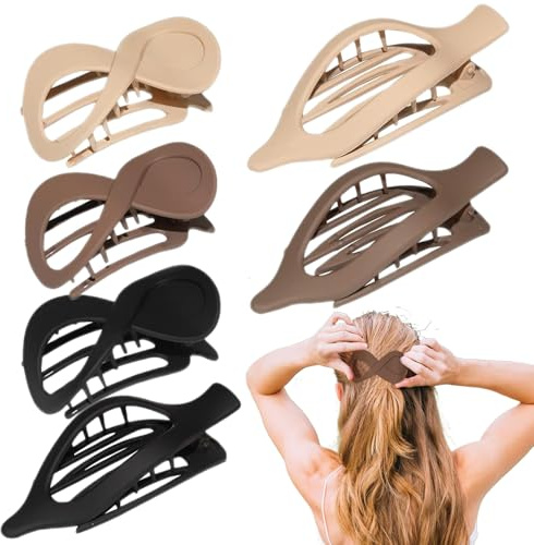 Pinza plana para mujer, antideslizante, pinza de plátano, accesorios para la cabeza, cómodas pinzas para el pelo, para mujeres, novia, madre, esposa
