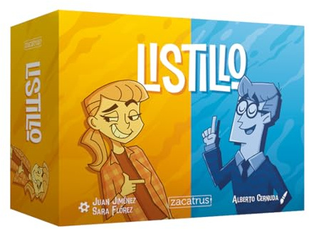 Listillo, Juego de Mesa, Preguntas y Respuesta, 4-6 Jugadores, Familiar, Risas, con Amigos, Party, De Fiesta, Idioma Español, Edad +10 Años