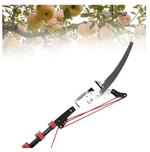 Pole Pruning Saw, Telescopic Tree Pruner, Telescopic Tree Pruner Extendable Pruning Saw Gardening Landscaping Branch Saw Lopper Tools(18FT)