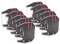 vhbw 10x Farbband Schriftband kompatibel mit Butec 1001, 1005, 3000, 2000, 2002, 250 E, 12, 4000, 4004 Nadeldrucker, Bondrucker - Schwarz