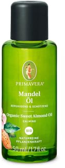 PRIMAVERA Pflegeöl Mandelöl bio 6 x 50 ml - Aromaöl, Naturkosmetik - pflegend, feuchtigkeitsspendend, beruhigend - vegan